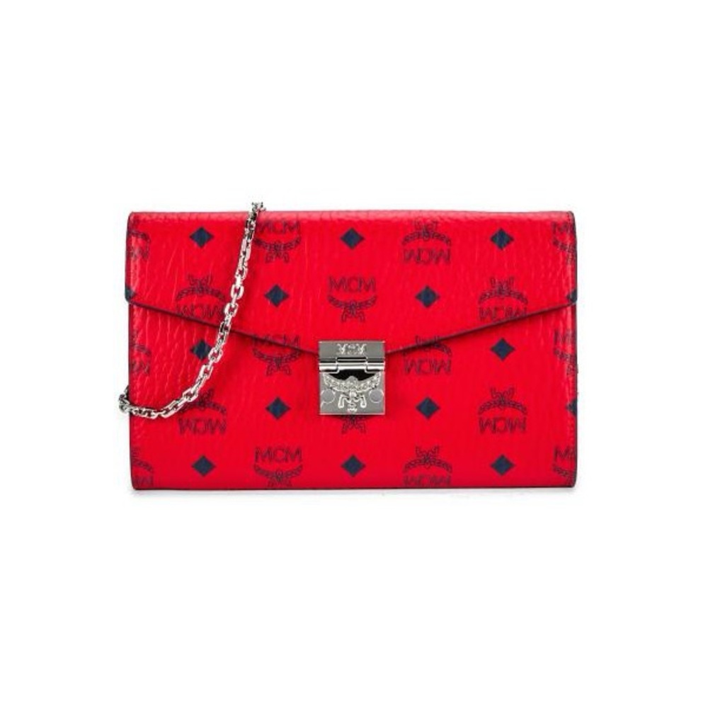 MCM Tracy Visetos Monogram Canvas Shoulder Bag